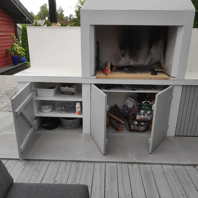 Utegrill laget laget på kundens idé