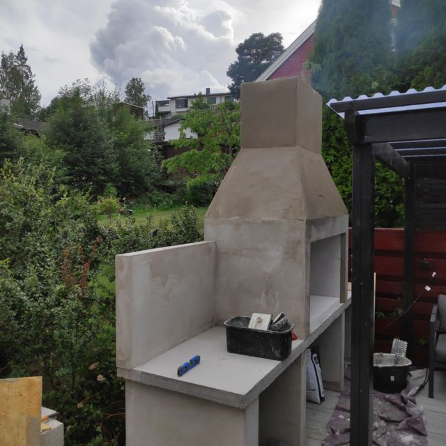 Utegrill laget laget på kundens idé