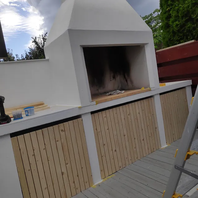 Utegrill laget laget på kundens idé