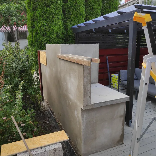 Utegrill laget laget på kundens idé